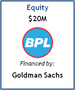 BPL-Goldman Sachs $20M Equity Transaction